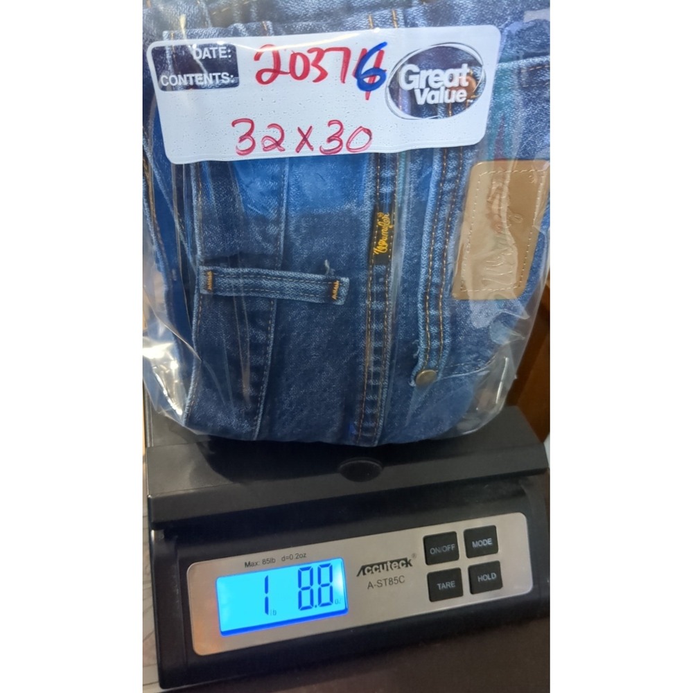 WRANGLER‎ COWBOY CUT Men 32X30 Denim Blue Jeans 936DSD - Picture 16 of 16